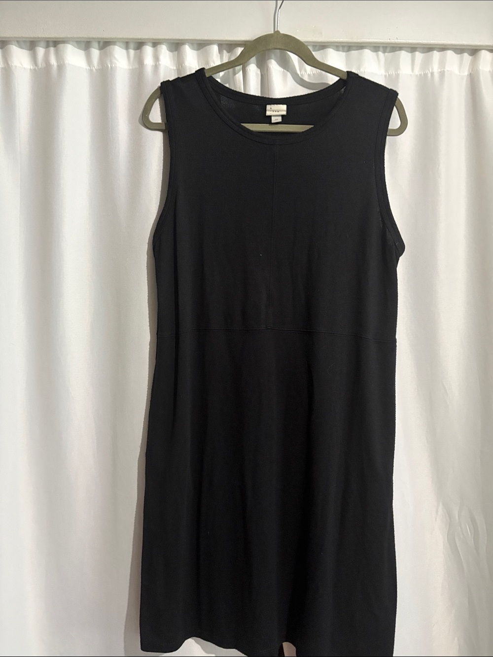 a new day Black Sleeveless Crewneck Mini Dress